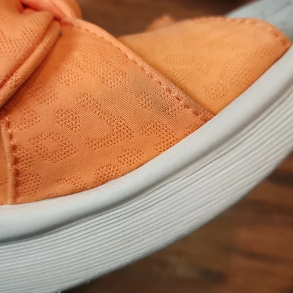 BZees LifeStride Smile Orange Wedge Slide Sandals - Picture 5 of 8